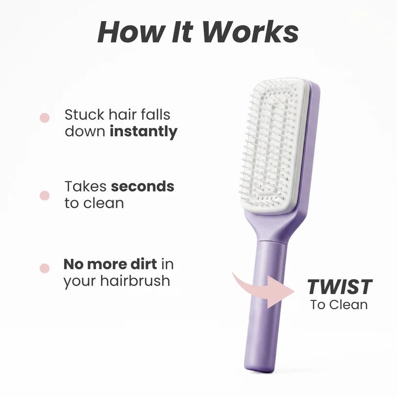 Self Cleaning Hair Brush